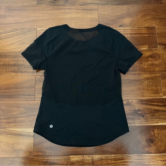LULULEMON Black Mesh T Shirt - Picture 4 of 6